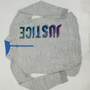 Justice Mock Neck Sweatshirt